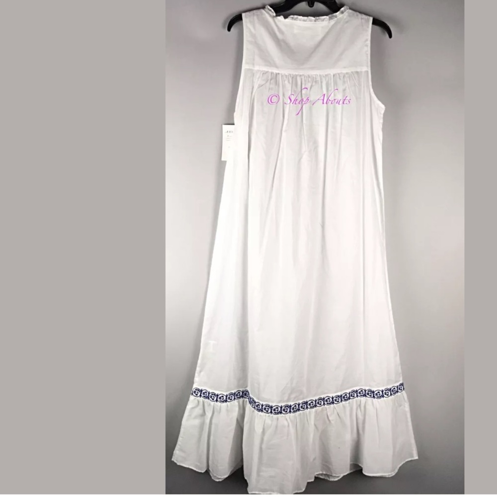 Eileen West White Cotton Nightgown Size S - Picture 3 of 7